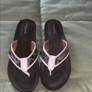 Coach flip flops
